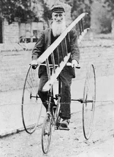 Mr Caunt, the lamplighter, Retford, Nottinghamshire, c1900. Creator: Unknown