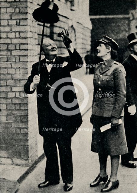 'Mr. Churchill in a Cheerful Mood', 1940s, (1945). Creator: Unknown.