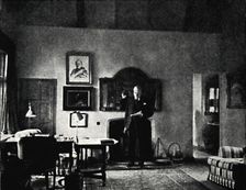 Mr. Churchill in His Study at Westerham 1930s, (1945). Creator: Unknown