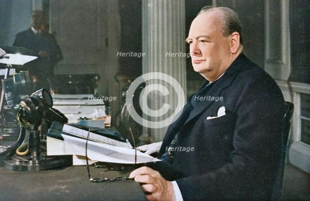 'Mr. Churchill's V.E. Day Broadcast', 1945 (1955). Creator: Unknown.