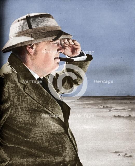 'Mr. Churchill Spies the Enemy', 1943.  Artist: Unknown.