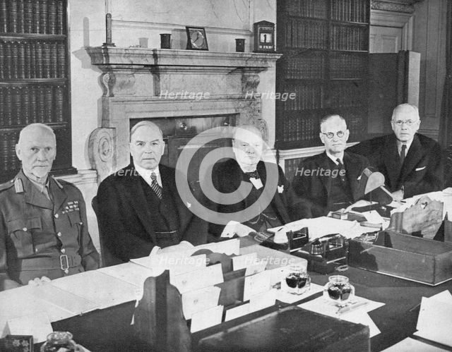 'Mr Churchill with the Commonwealth Prime Ministers', 1944 (1955). Artist: Unknown.