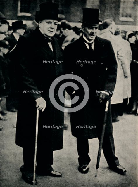 'Mr. Chamberlain and Mr. Churchill', 23 February 1940, (1945). Creator: Unknown.