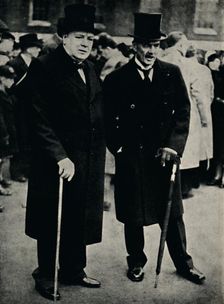 Mr. Chamberlain and Mr. Churchill 23 February 1940, (1945). Creator: Unknown