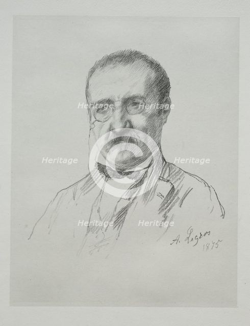 Mr. Champfleury, 1875. Creator: Alphonse Legros (French, 1837-1911).