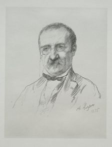 Mr. Champfleury, 1875. Creator: Alphonse Legros (French, 1837-1911)