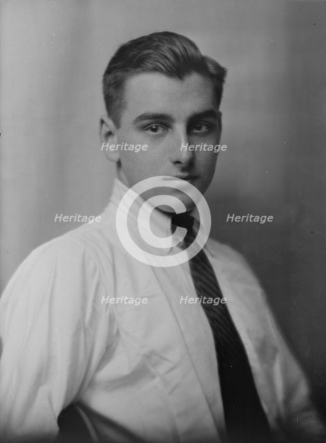 Mr. Charles Y. Garland, portrait photograph, 1918 Jan. 4. Creator: Arnold Genthe.