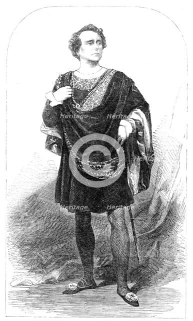 Mr. Charles Kean as "Hamlet", 1856.  Creator: Unknown.