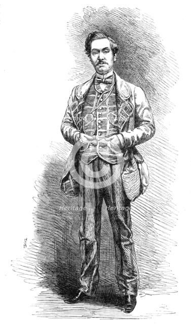 Mr. Charles Mathews as Plumper, in "Cool As A Cucumber", 1864.  Creator: Unknown.