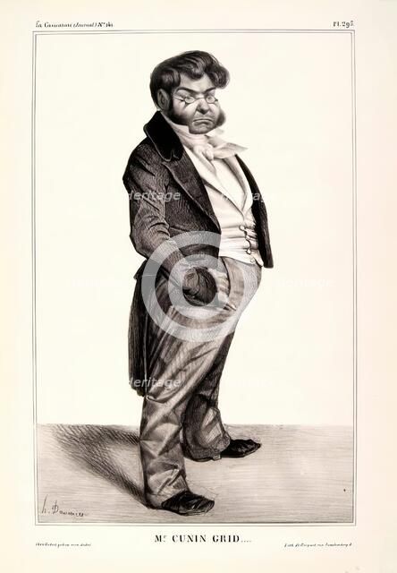 Mr. Cunin Grid..., 1833. Creator: Honore Daumier.