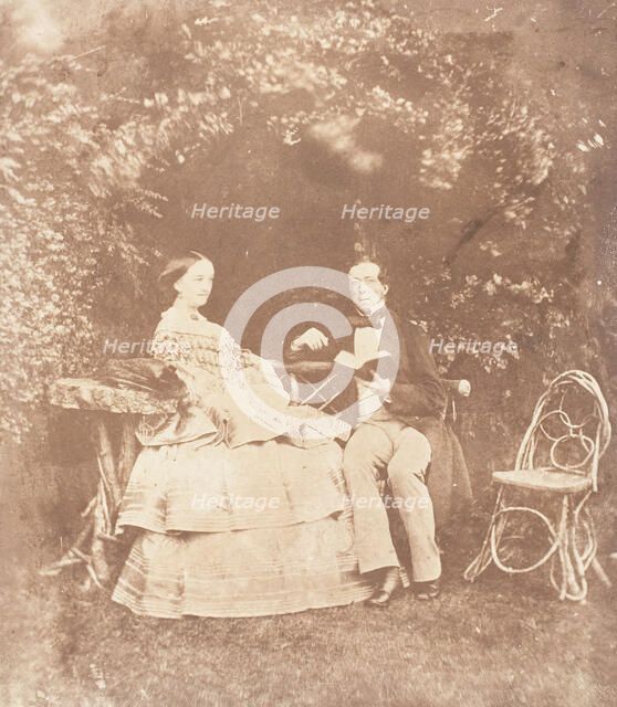 Mr and Mrs W. Beach, 1853-56. Creator: Jane Martha St. John.