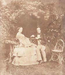 Mr and Mrs W. Beach, 1853-56. Creator: Jane Martha St. John