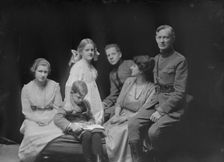 Mr. and Mrs. W.W. Davies and family, portrait photograph, 1919 Jan. Creator: Arnold Genthe