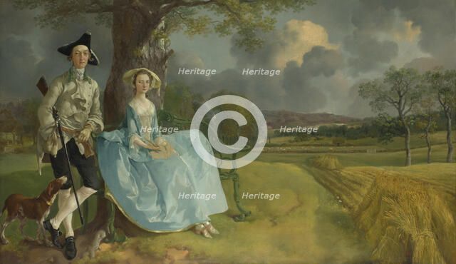 Mr and Mrs Andrews, 1750. Artist: Gainsborough, Thomas (1727-1788)