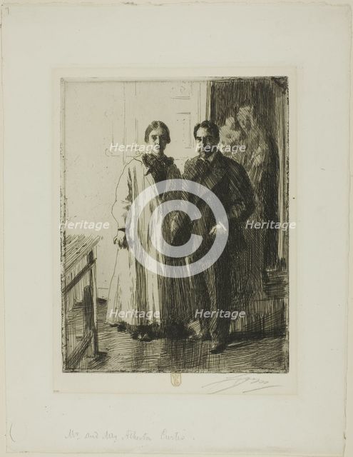 Mr. and Mrs. Atherton Curtis, 1906. Creator: Anders Leonard Zorn.