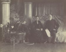 Mr. and Mrs. Charles E. Tiffany in Louis C. Tiffany's Studio, ca. 1890. Creator: George Collins Cox