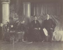 Mr. and Mrs. Charles L. Tiffany in Louis C. Tiffany's Studio, ca. 1890. Creator: George Collins Cox