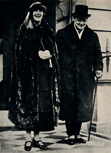 Mr. and Mrs. Churchill in the Early Twenties 1923, (1945). Creator: Unknown
