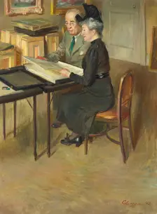 Mr. And Mrs. Clark, 1942. Creator: Paul Lewis Clemens