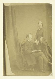 Mr. and Mrs. Craik, 1865/75. Creators: Unknown, Benjamin Mulock