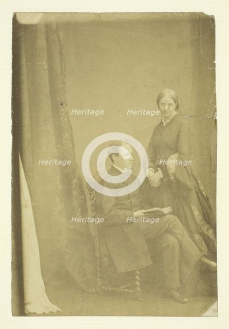 Mr. and Mrs. Craik, 1865/75. Creators: Unknown, Benjamin Mulock.