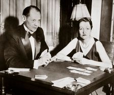 Mr and Mrs Ely Culbertson, American contract bridge players, 1931. Creator: Unknown