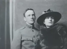 Mr. and Mrs. Ernest Peixotto, portrait photograph, 1918 Feb. 28. Creator: Arnold Genthe