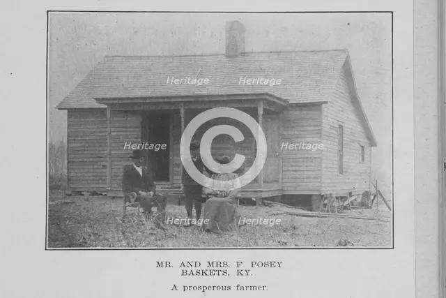 Mr. and Mrs. F Posey; Baskets, Ky.; A prosperous farmer, 1907. Creator: Unknown.