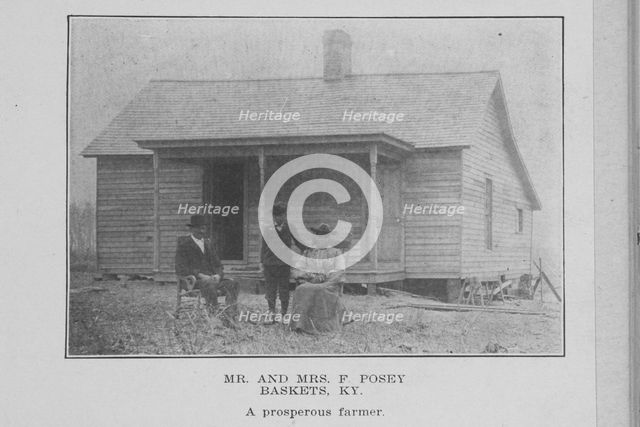 Mr. and Mrs. F Posey; Baskets, Ky.; A prosperous farmer, 1907. Creator: Unknown.