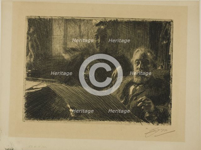 Mr. and Mrs. Fürstenberg, 1895. Creator: Anders Leonard Zorn.