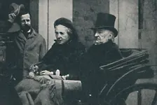 Mr. and Mrs. Gladstone driving through Glasgow at the General Election of 1892, 1900