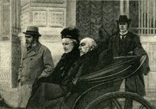 Mr. and Mrs. Gladstone Starting for a Drive from the Chateau Thorenc, Cannes 1898, (c1900). Creator: Unknown
