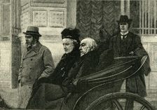 Mr. and Mrs. Gladstone Starting for a Drive from the Chateau Thorenc, Cannes 1898, (c1900). Creator: Unknown