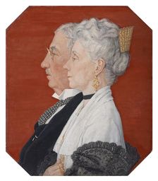 Mr. and Mrs. H. H. Friedley, 1925. Creator: Durr Freedley