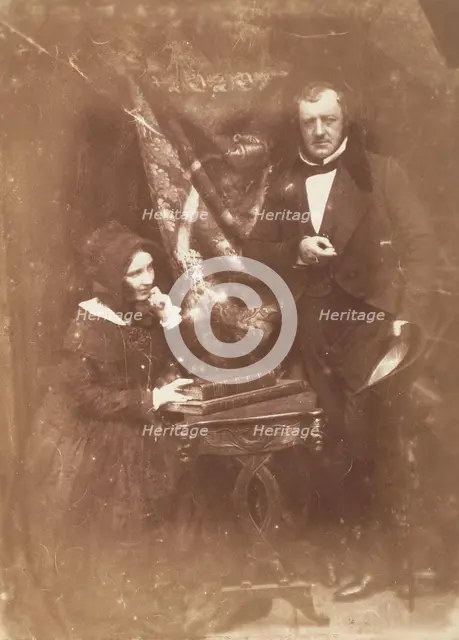 Mr and Mrs John Thomson Gordon, 1843-47. Creators: David Octavius Hill, Robert Adamson, Hill & Adamson.