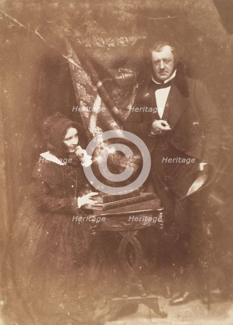 Mr and Mrs John Thomson Gordon, 1843-47. Creators: David Octavius Hill, Robert Adamson, Hill & Adamson.