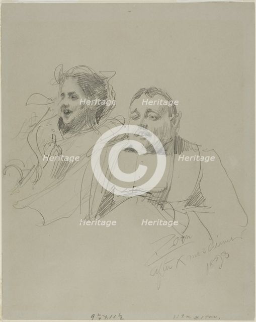 Mr. and Mrs. Raymond Johnson, 1893. Creator: Anders Leonard Zorn.