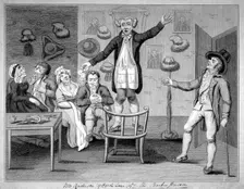 Mr Anderson (of Bride Lane, City) the barber parson 1780. Artist: Anon