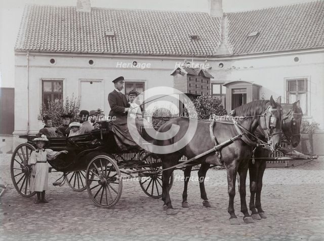 Mr Abrahamsson, the wholesale dealer, and his family, Landskrona, Sweden, 1910s. Creator: Unknown.