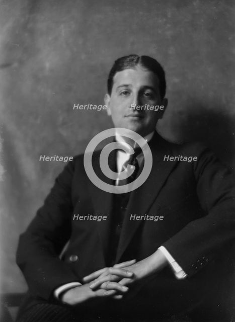 Mr. Albert Palache, portrait photograph, 1919 May 8. Creator: Arnold Genthe.