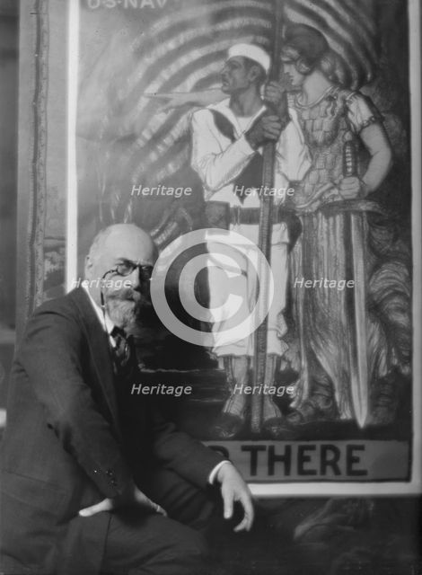Mr. Albert Sterner, portrait photograph, 1918 Feb. 8.  Creator: Arnold Genthe.