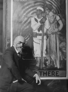 Mr. Albert Sterner, portrait photograph, 1918 Feb. 8. Creator: Arnold Genthe