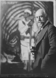 Mr. Albert Sterner, portrait photograph, 1918 Feb. 8. Creator: Arnold Genthe