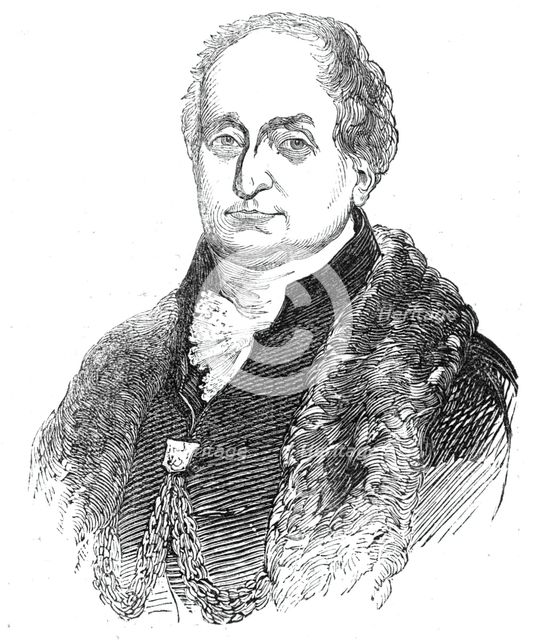 Mr. Alderman Brown, the newly elected chamberlain, 1844. Creator: Unknown.