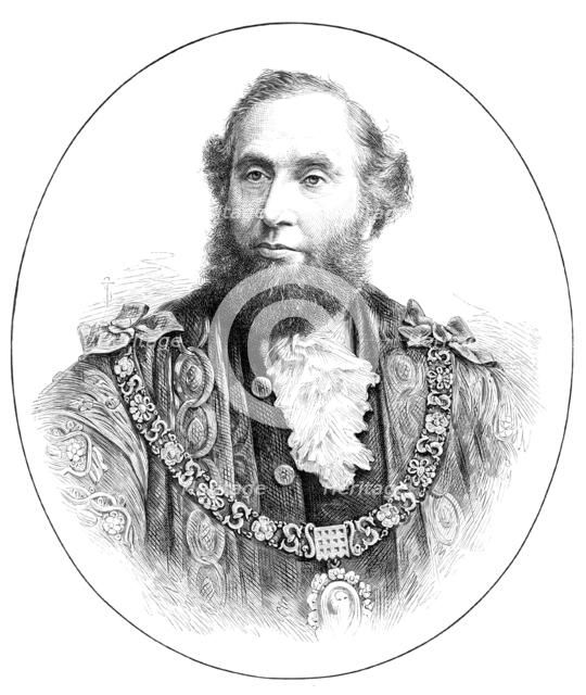 Mr. Alderman J. W. Ellis, the new Lord Mayor of London, 1881. Creator: Unknown.
