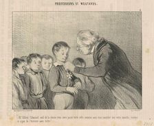 Mr. Alfred Cabassol ... recevez ce signe de l'honneur ..., 19th century. Creator: Honore Daumier