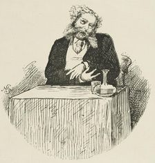 Mr Arthur Sketchley performing as Mrs Brown, 1864. Creator: Unknown