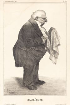 Mr. Arlépaire, 1833. Creator: Honore Daumier