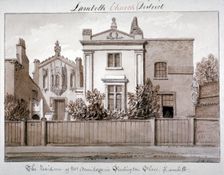 Mr Armitage's residence in Penlington Place, Lambeth, London, 1828. Artist: John Chessell Buckler