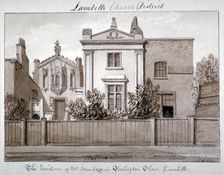 Mr Armitage's residence in Penlington Place, Lambeth, London, 1828. Artist: John Chessell Buckler